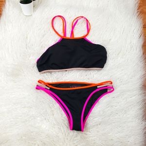 VS SWIM The Strappy Cheeky halter bikini swim set